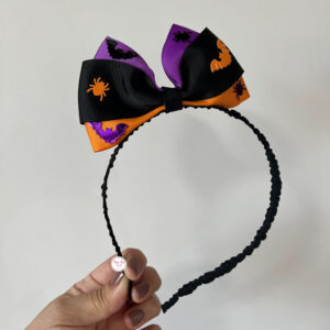 Tiara laço em pé Halloween