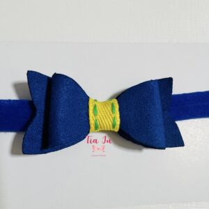 Faixa com laço de lonita azul Copa