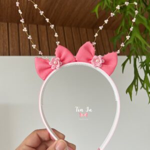 Tiara Orelhas de Pérolas